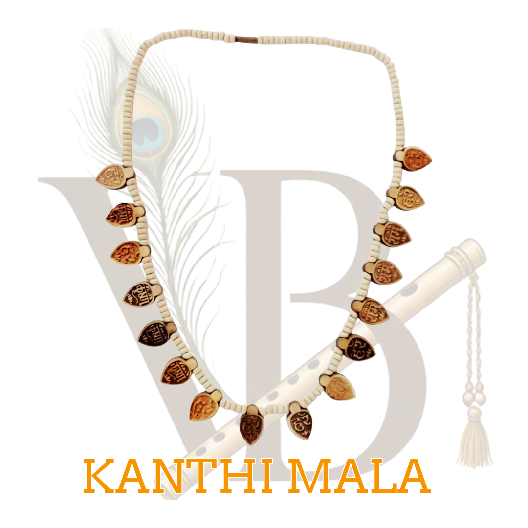 Premium Original Krishna Naam Kanthi Mala | Original Tulsi Wood | Specially From Vrindavan