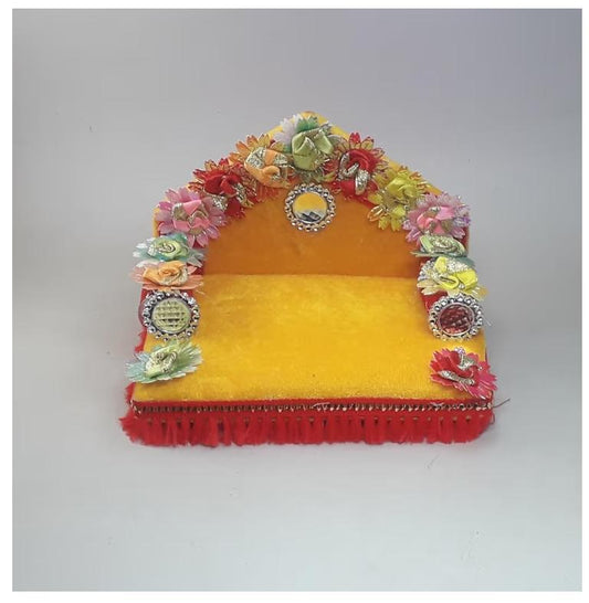 Laddu Gopal Ji Singhasan (Sofa) with Velvet Fabric and Designs
