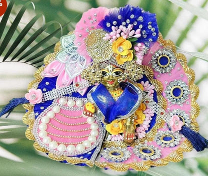Laddu Gopal Ji Premium Dahi Matki Embroidered Dress With Mukut and Latkan